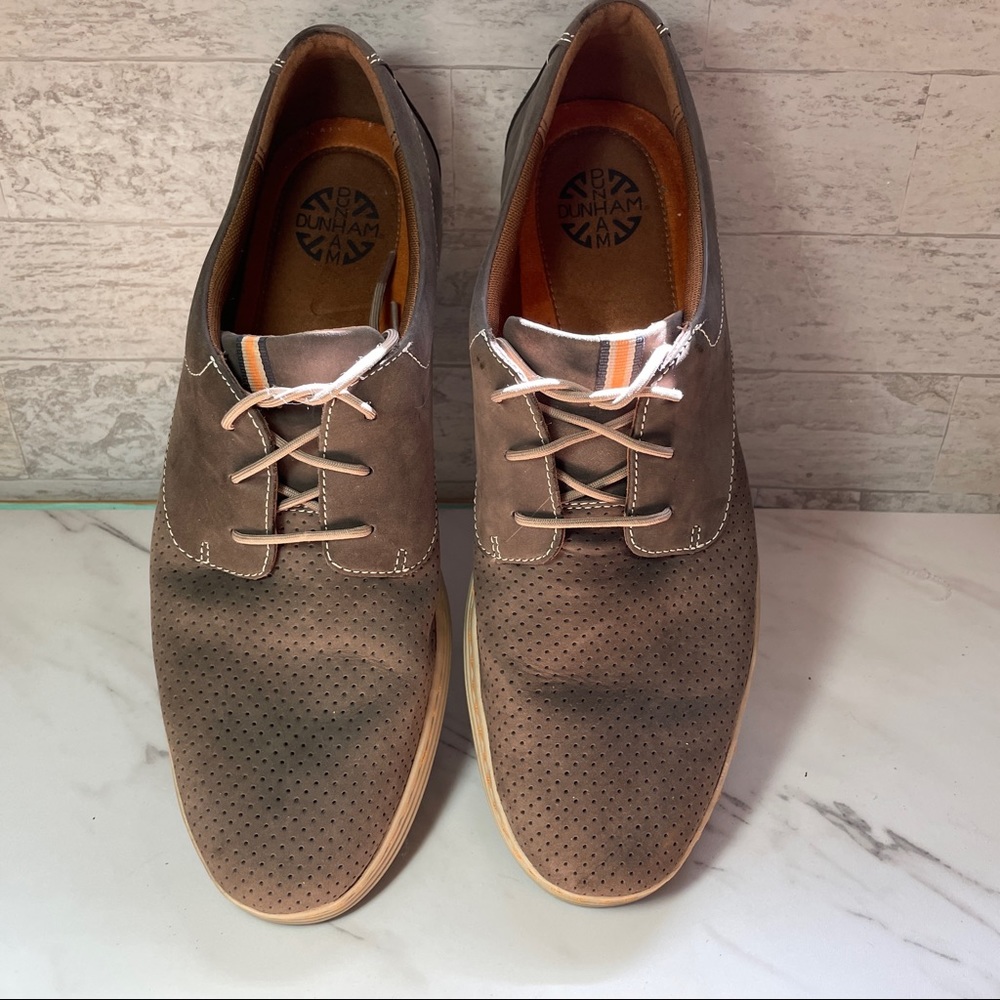 Dunham Camden Lace Up Oxford Shoe Gray Men Size 15D